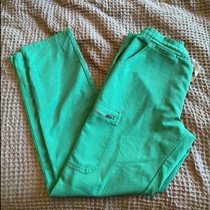 Figs Hunter Green scrub pants